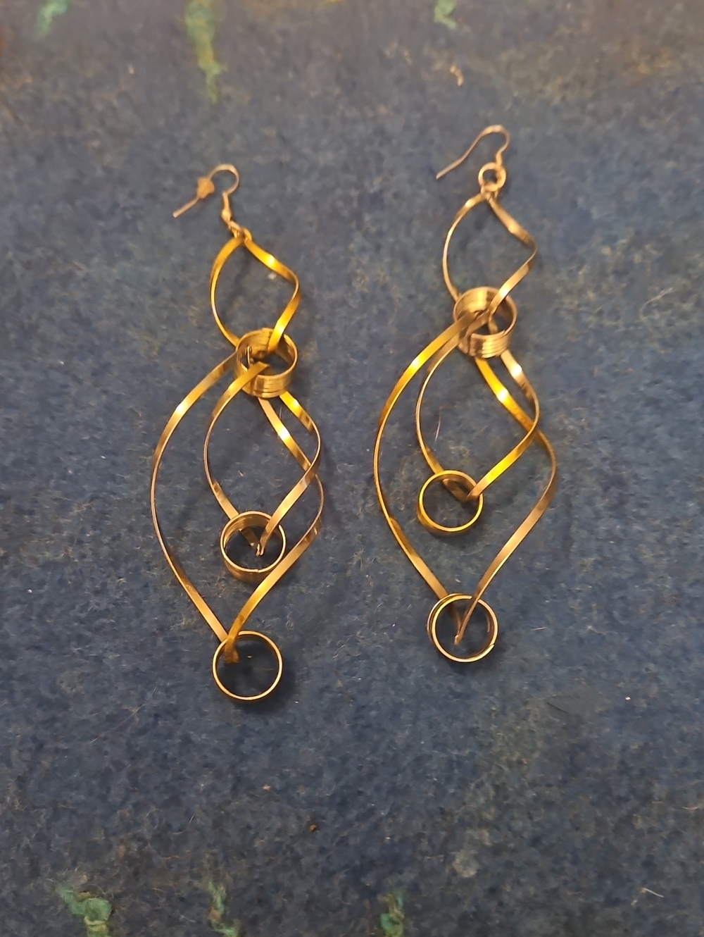 6 For $15 Gold-Tone Swirl Drop Earrings